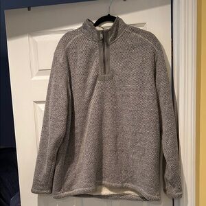 Orvis Men's Heathered Gray Zip-Up Sweater